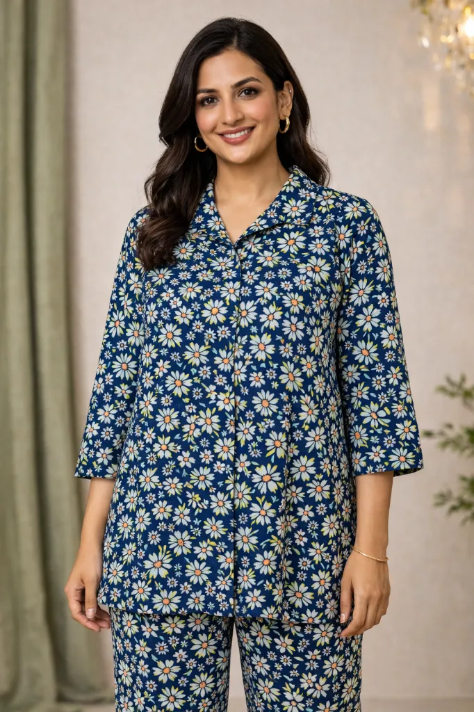 Co-ord Set Blue Flower (3).webp