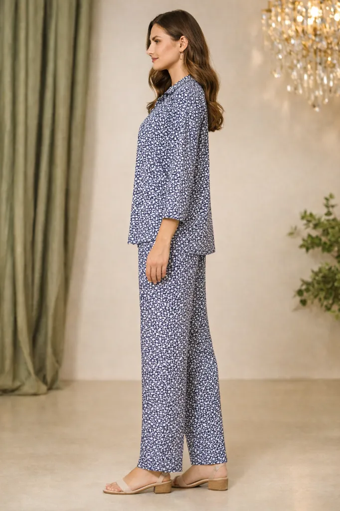 Co-ord Set Blue Printed (6).webp