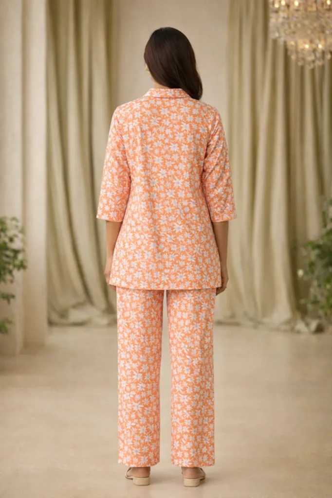 Orange Printed Co-ord Set (3).webp