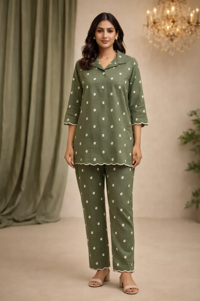 Green Emb Co-ord set (2).webp