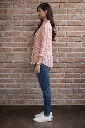 Top full sleeves pink striped jacquard 1.webp