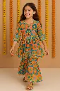 Orange Pink Flower 2PCS Sharara (6).webp