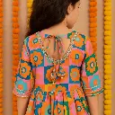 Orange Pink Flower 2PCS Sharara (8).webp