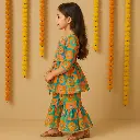 Orange Pink Flower 2PCS Sharara (3).webp