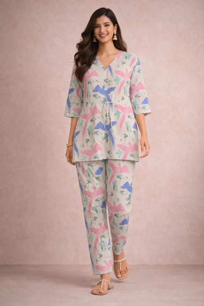 Co-ord Set Kaftan Printed (2).webp