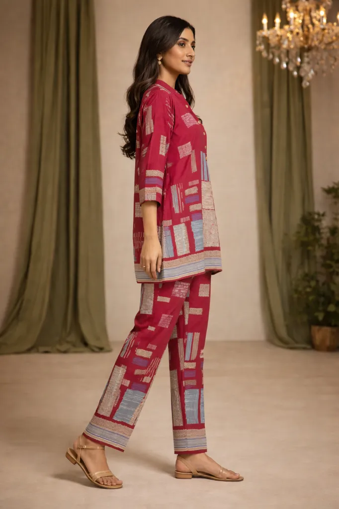 Co-ord Set Meharoon Geomety Printed (2).webp