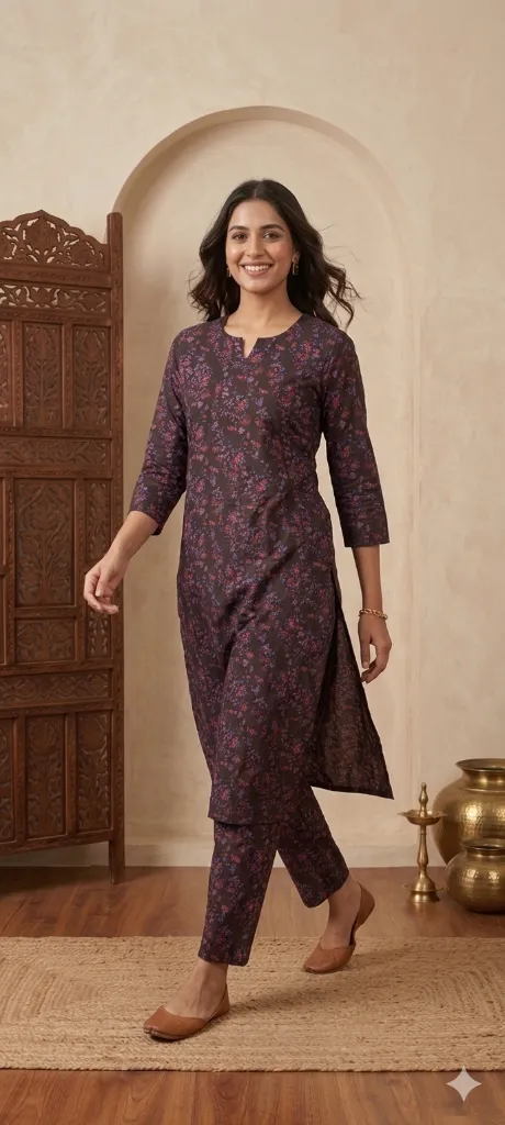 Co-ord Dark Blue Long Printed (2).webp