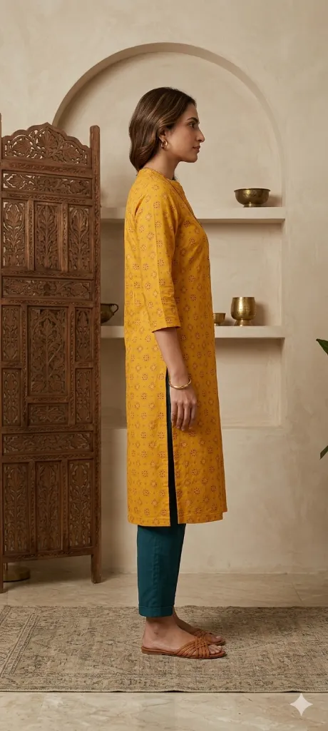 Long Kurti Yellow Orange Printed (3).webp
