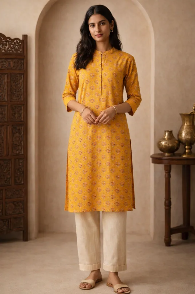 Long Kurti Flower Digital Print (3).webp