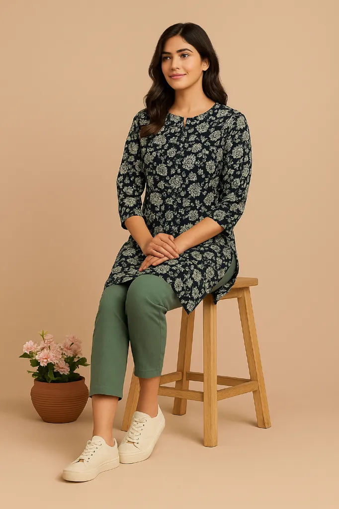 Short Kurti Black & White Flower (5).webp