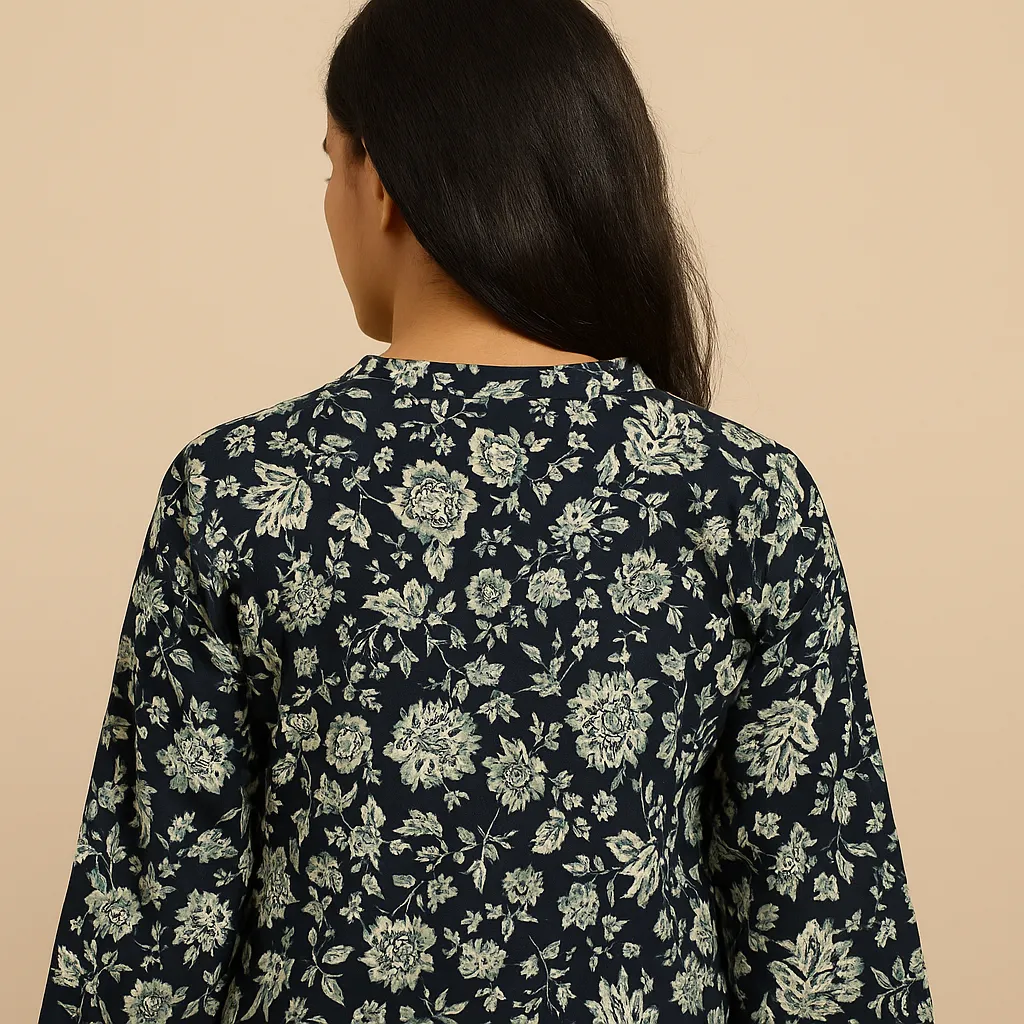 Short Kurti Black & White Flower (1).webp