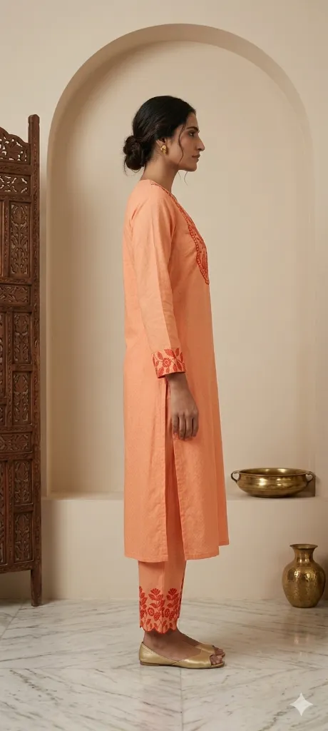 Co-ord Set Orange Embroidory (4).webp