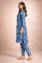 Co-ord Set Indigo Flower Print Long (1).webp