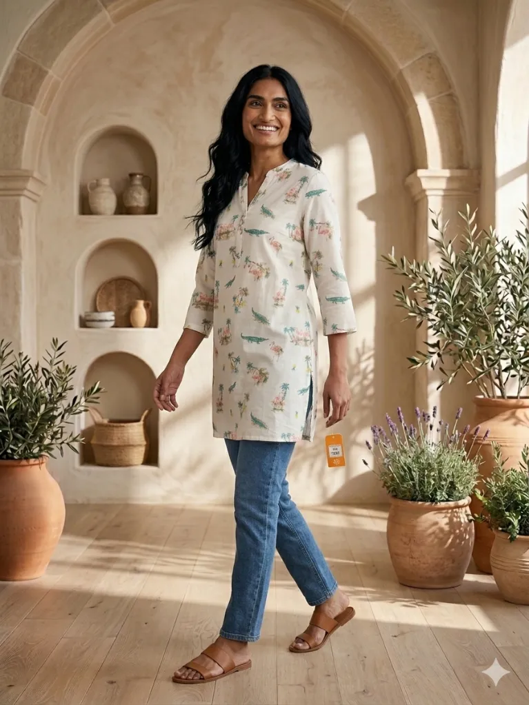 Short Kurti White Flower Printed (2).webp