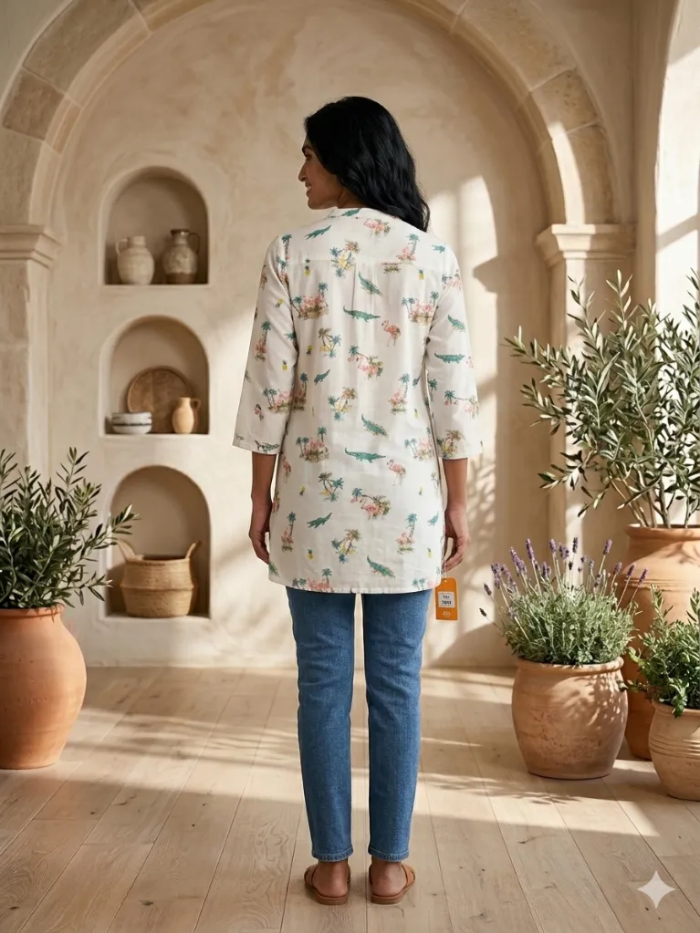 Short Kurti White Flower Printed (3).webp