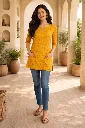 Short Kurti Plain Yellow (3).webp