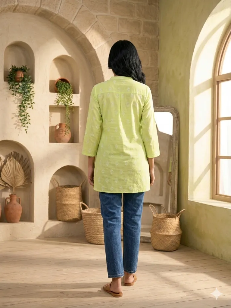 Short Kurti Lemon Yellow Embroidoy (3).webp