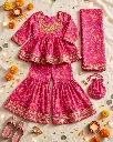 Pink Bandhani Sharara With Dupatta NF-1191 (6).webp