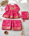 Pink Bandhani Sharara With Dupatta NF-1191 (3).webp