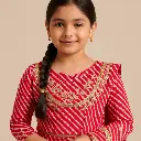 Kurta Ghaghara Red Leheriya Print (4).webp