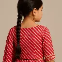 Kurta Ghaghara Red Leheriya Print (5).webp