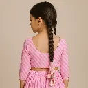 Kurta Ghaghara Baby Light Pink Leheriya Print (5).webp