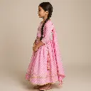 Kurta Ghaghara Baby Light Pink Leheriya Print (3).webp
