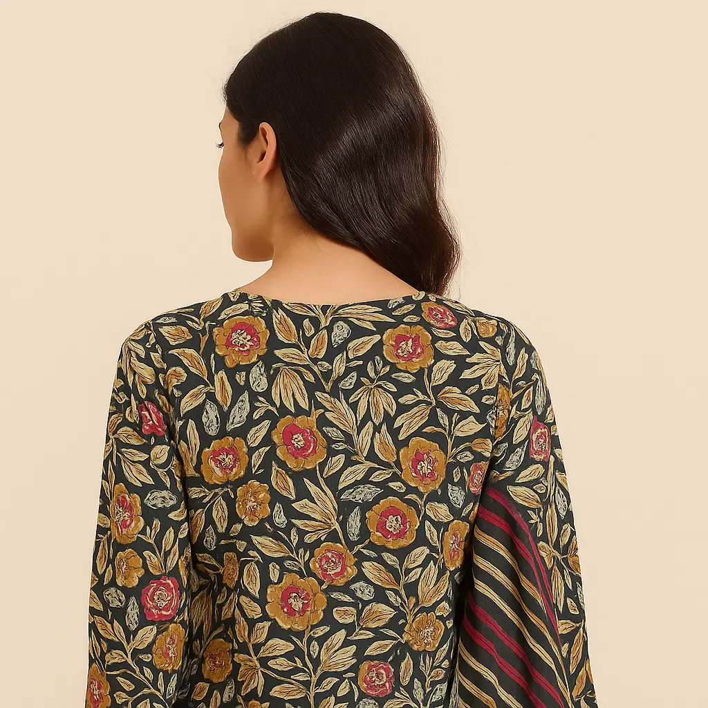 Dark Brown Flower Indian 3 Pcs Set (4).webp