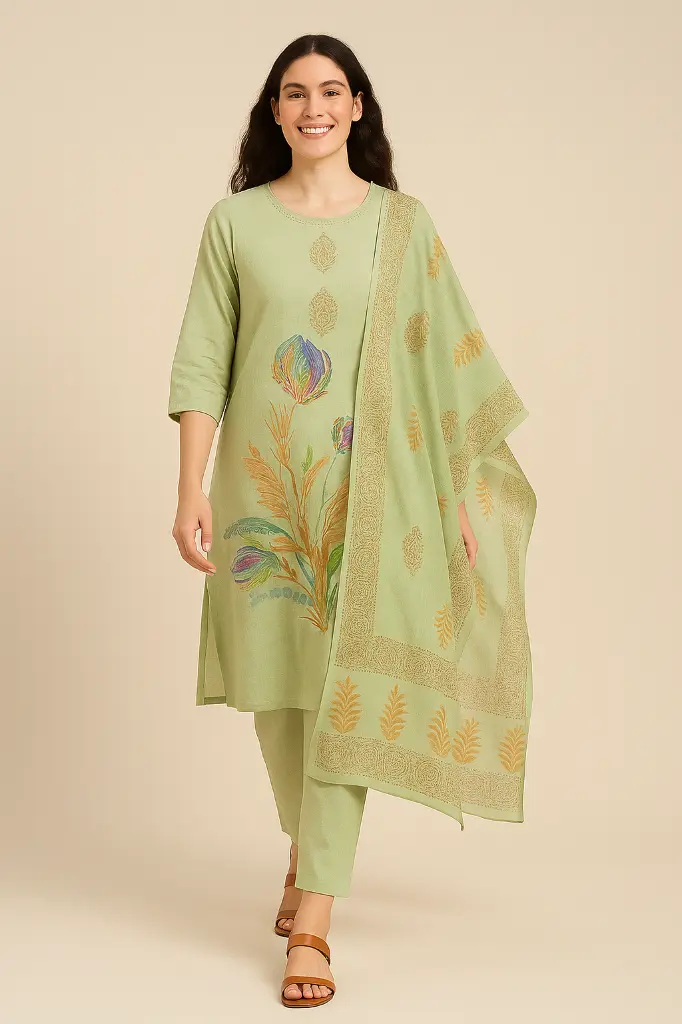 Green Printed Indian 3 Pcs Set (3).webp
