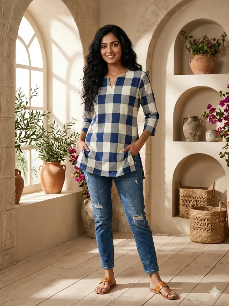 Chexx Short Kurti Blue_0002_03