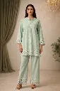 Embroidery Co-ord Set Green