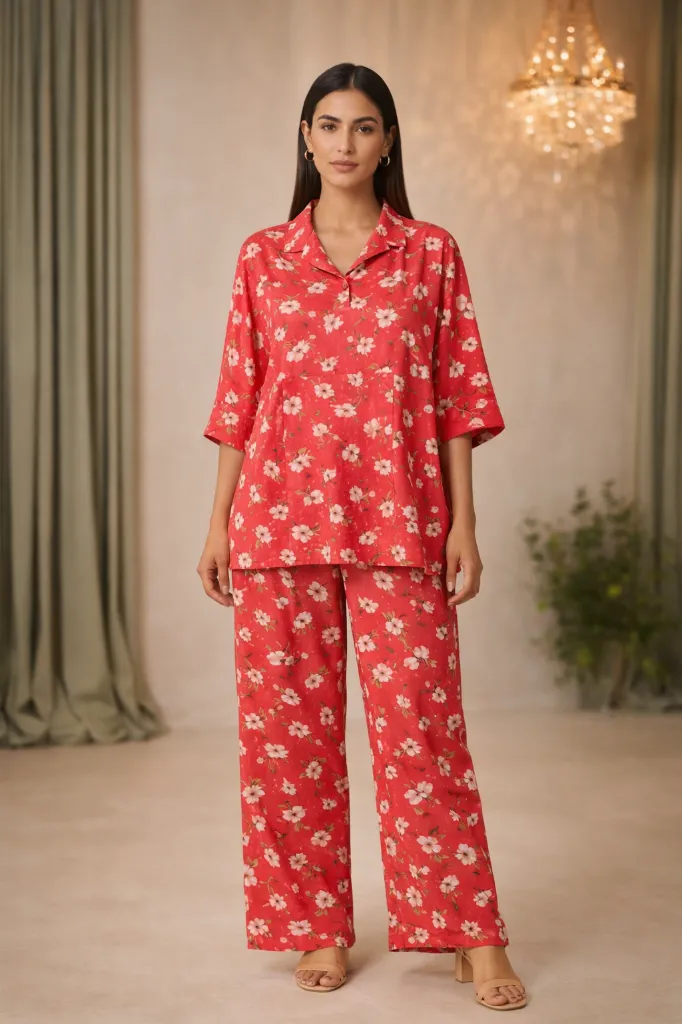 Co-ord Set Flower Print