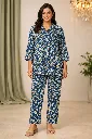 Co-ord Set Blue Flower