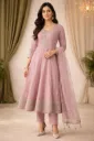 Festive 3 Pcs set Purple Anarkali