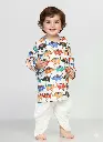 Boys Kurta Dhoti Elephant Print