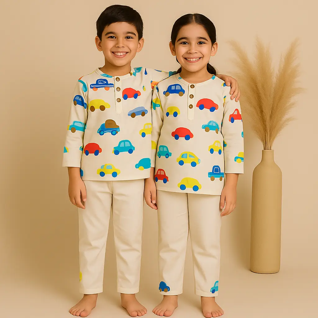 Indo Western Multicolour Car Print