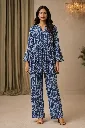 Co-ord Set Blue Embroidery
