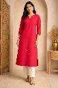 Long Kurti Red