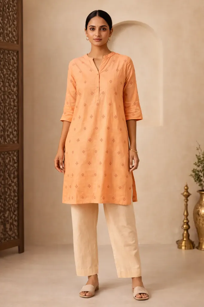 Long Kurti Pestal Digital Printed_0002_03