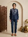 Shirt Blue embroidery