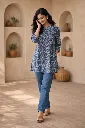 Short Kurti Navy Blue