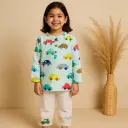 Blue & Multi Colour Car Print Indo Western PT