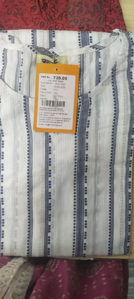 Long kurti White