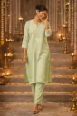 Skd Long Kurti Pista Green