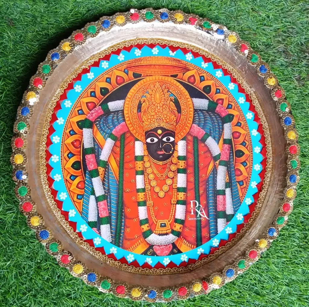 Sharda Maa Bronze Thali 12 Inch