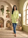 Short Kurti Green
