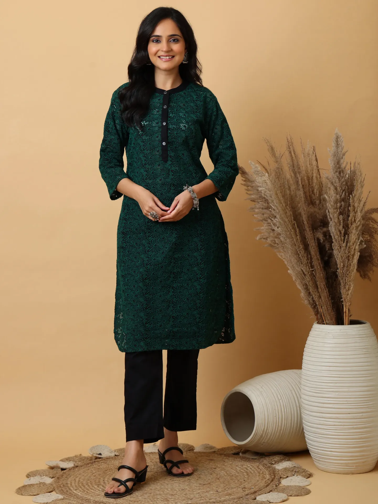 SKD Dark Green Embroidery (L)