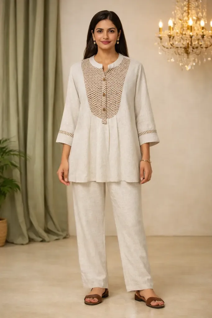 Co-Ord Beige Brown Embroidory_0002_03 Done