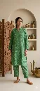 Co-ord Green Embroidery Long 3 pcs