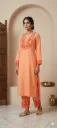 Co-ord Orange Embroidery